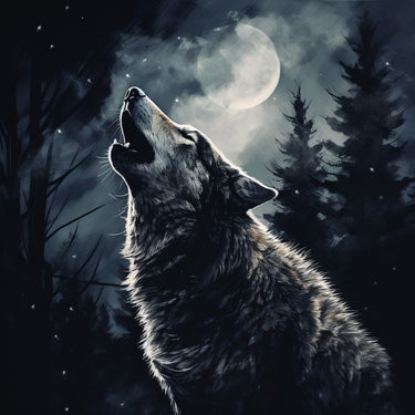 Wolf Moon Canvas